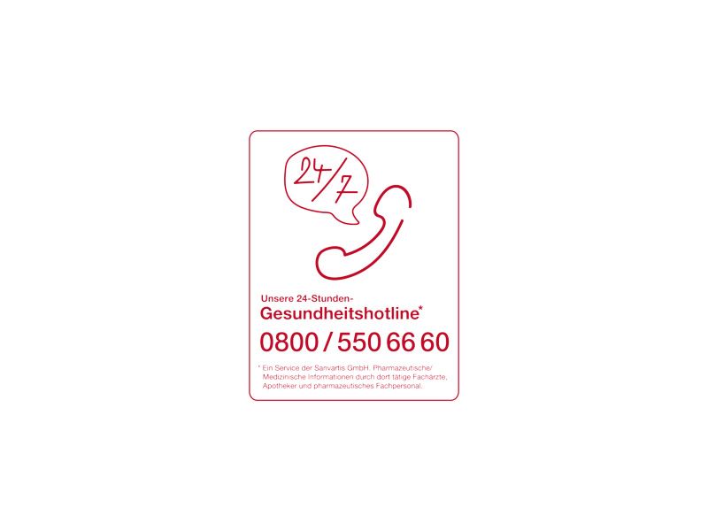 Unsere 24-Stunden-Gesundheitshotline: 0800 550 66 60